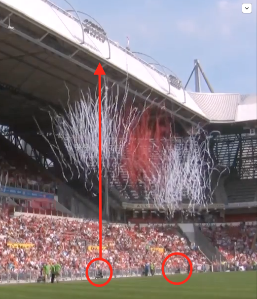 magicfx stadium cannon high flying streamers